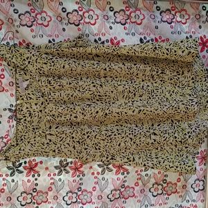 Neon Lime/yellow abstract sleeveless top Dana Buchman